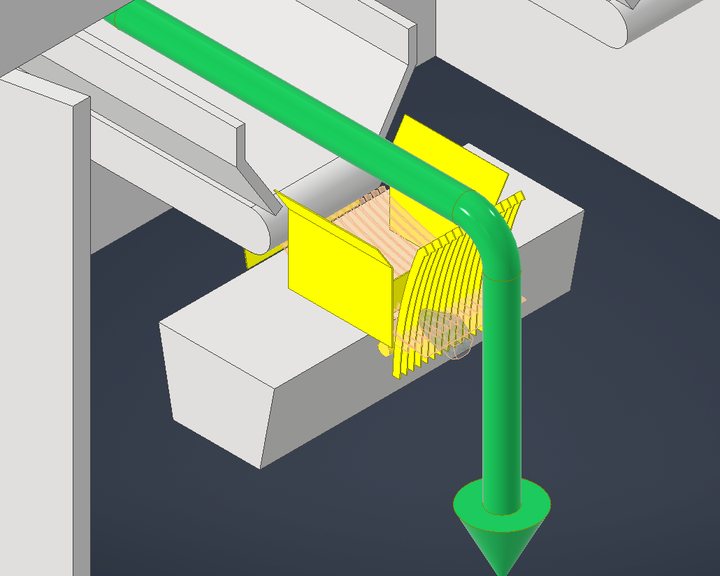 3D concept model of a materials transfer arrangement developed during a JAEKA study.