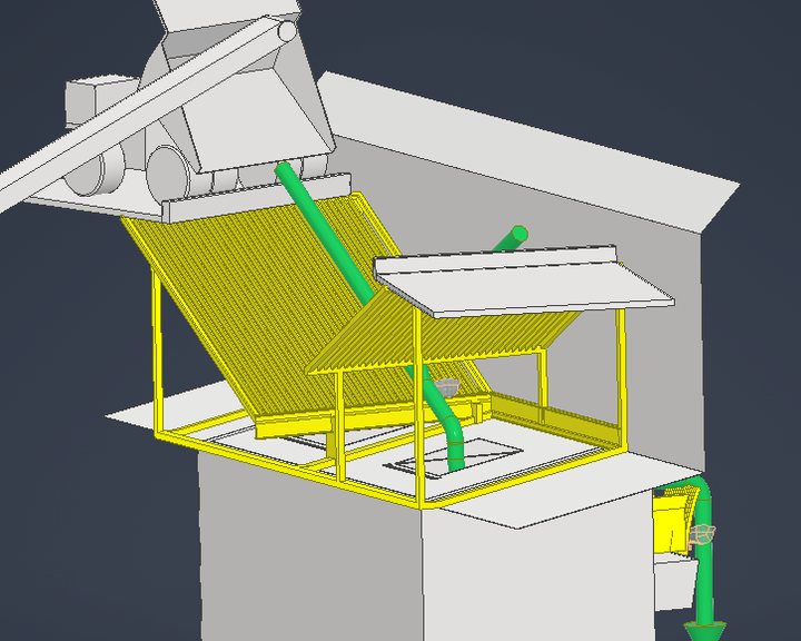 3D concept model of a materials transfer arrangement developed during a JAEKA study.